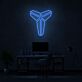 stilisiertes Tierkopf-Logo LED-Neonschild für Home Office und Gaming Zimmer