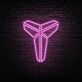 stilisiertes Tierkopf-Logo LED-Neonschild für Home Office und Gaming Zimmer