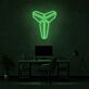 stilisiertes Tierkopf-Logo LED-Neonschild für Home Office und Gaming Zimmer