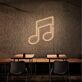 Musiknote LED-Neonschild Musikstudio Wohnzimmer