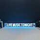 LIVE MUSIC TONIGHT LED-Neonschild für Bar Club
