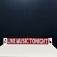 LIVE MUSIC TONIGHT LED-Neonschild für Bar Club