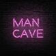 MAN CAVE LED-Neonschild für Wohnzimmer oder Arbeitszimmer