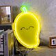 Mango mit Gesicht LED-Neonschild Wohnzimmer Kinderzimmer