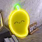 Mango mit Gesicht LED-Neonschild Wohnzimmer Kinderzimmer