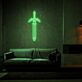 Schwert LED-Neonschild für Wohnzimmer und Gamingzimmer
