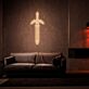 Schwert LED-Neonschild für Wohnzimmer und Gamingzimmer