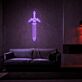 Schwert LED-Neonschild für Wohnzimmer und Gamingzimmer