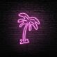 Palme LED-Neonschild Wohnzimmer Bar