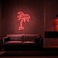 Palme LED-Neonschild Wohnzimmer Bar