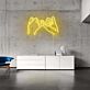zwei Hände mit eingehakten kleinen Fingern LED-Neonschild Wohnzimmer Schlafzimmer
