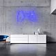 zwei Hände mit eingehakten kleinen Fingern LED-Neonschild Wohnzimmer Schlafzimmer
