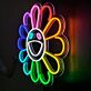 lächelnde Blume LED-Neonschild Wohnzimmer Kinderzimmer