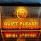 QUIET PLEASE! Recording in Progress LED-Neonschild für Studio Büro