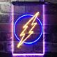 Blitzsymbol im Kreis LED-Neonschild für Bar und Gaming