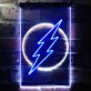 Blitzsymbol im Kreis LED-Neonschild für Bar und Gaming