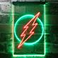 Blitzsymbol im Kreis LED-Neonschild für Bar und Gaming