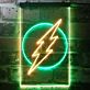 Blitzsymbol im Kreis LED-Neonschild für Bar und Gaming