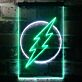 Blitzsymbol im Kreis LED-Neonschild für Bar und Gaming