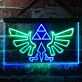 Geflügeltes Wappensymbol mit Dreiecken LED-Neonschild Gamingzimmer Wohnzimmer
