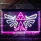 Geflügeltes Wappensymbol mit Dreiecken LED-Neonschild Gamingzimmer Wohnzimmer