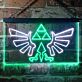 Geflügeltes Wappensymbol mit Dreiecken LED-Neonschild Gamingzimmer Wohnzimmer