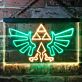 Geflügeltes Wappensymbol mit Dreiecken LED-Neonschild Gamingzimmer Wohnzimmer