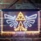 Geflügeltes Wappensymbol mit Dreiecken LED-Neonschild Gamingzimmer Wohnzimmer