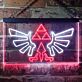 Geflügeltes Wappensymbol mit Dreiecken LED-Neonschild Gamingzimmer Wohnzimmer