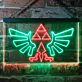 Geflügeltes Wappensymbol mit Dreiecken LED-Neonschild Gamingzimmer Wohnzimmer