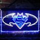 Superhelden Logo LED-Neonschild Wohnzimmer Gamingzimmer