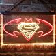 Superhelden Logo LED-Neonschild Wohnzimmer Gamingzimmer
