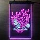Feuerdämon mit Schwert LED-Neonschild Gamingzimmer