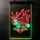 Feuerdämon mit Schwert LED-Neonschild Gamingzimmer
