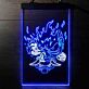 Feuerdämon mit Schwert LED-Neonschild Gamingzimmer