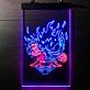 Feuerdämon mit Schwert LED-Neonschild Gamingzimmer