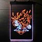 Feuerdämon mit Schwert LED-Neonschild Gamingzimmer
