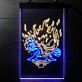 Feuerdämon mit Schwert LED-Neonschild Gamingzimmer