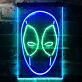 Maske eines Comic-Charakters LED-Neonschild für Wohnzimmer Gamingzimmer