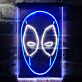 Maske eines Comic-Charakters LED-Neonschild für Wohnzimmer Gamingzimmer