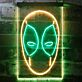 Maske eines Comic-Charakters LED-Neonschild für Wohnzimmer Gamingzimmer