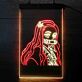 Anime Mädchen mit Bambus im Mund LED-Neonschild Gaming Wohnzimmer
