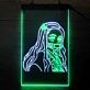 Anime Mädchen mit Bambus im Mund LED-Neonschild Gaming Wohnzimmer