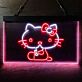 Katze mit Schleife LED-Neonschild für Kinderzimmer Café