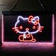 Katze mit Schleife LED-Neonschild für Kinderzimmer Café