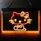 Katze mit Schleife LED-Neonschild für Kinderzimmer Café