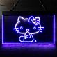 Katze mit Schleife LED-Neonschild für Kinderzimmer Café
