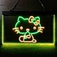 Katze mit Schleife LED-Neonschild für Kinderzimmer Café