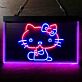 Katze mit Schleife LED-Neonschild für Kinderzimmer Café