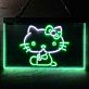 Katze mit Schleife LED-Neonschild für Kinderzimmer Café